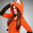 Autumn Women Thumb Sleeve Fox Ears Patchwork Hoodies Kawaii zipper Tracksuit - menochic
